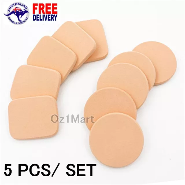 5 PCS/SET Sponge Cosmetic Puff Face Makeup Foundation Contour Facial Powder