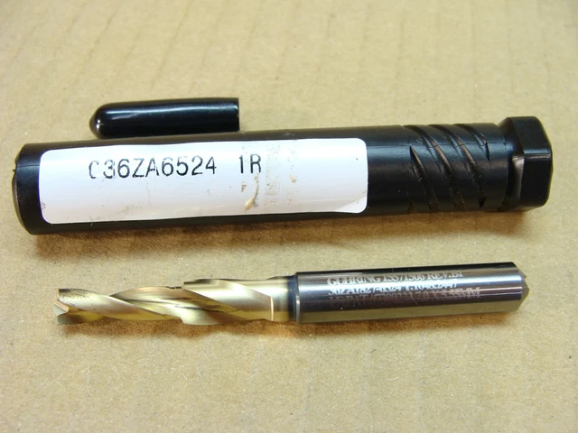 NEW Guhring solid carbide 5.55mm to 7mm step twist coolant drill bit 8mm shank