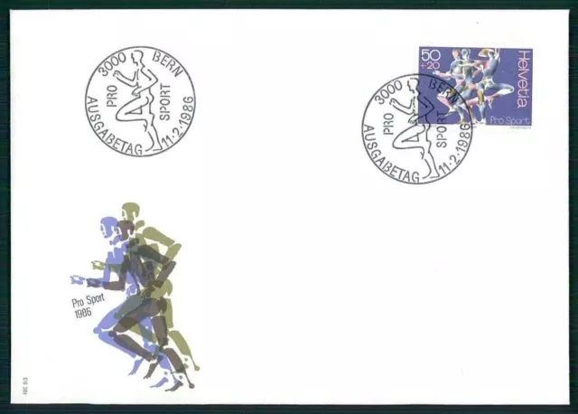 SCHWEIZ FDC 1986 SPORT SPORTS m4908