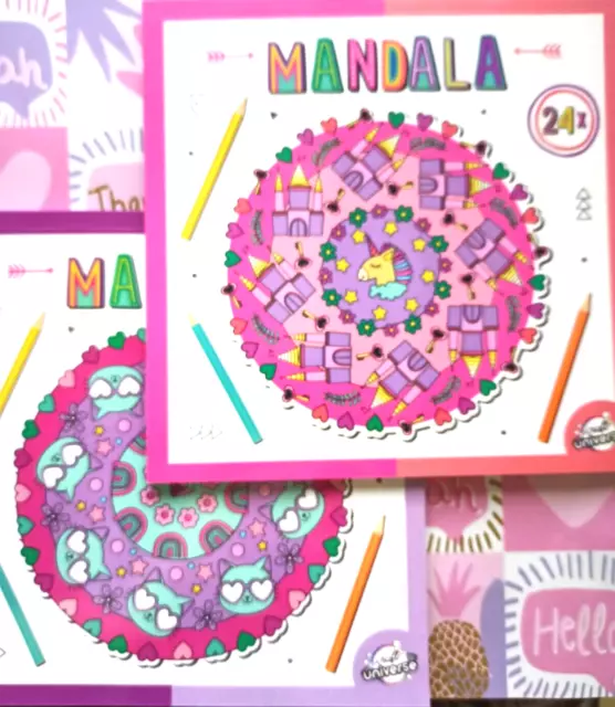 2 Mandala Malbuch für Kinder 48 Malvorlagen Malen Zeichnen Tiere Malbücher