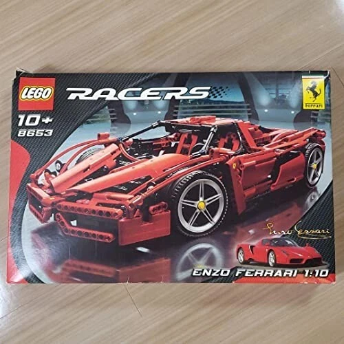 LEGO TECHNIC RACERS 8653 ENZO FERRARI 1/10 Complete Japan Educational ...
