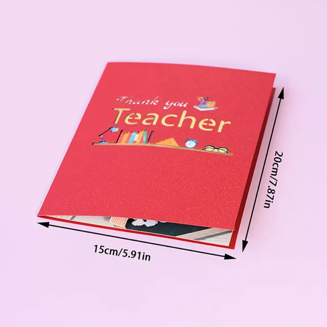 3D -Grußkarte für den Lehrer -Absolventen Pop -up -Lehrerkarte