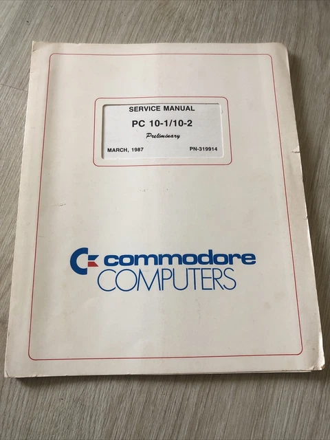 Service Manual PC10-1/10-2 Preliminary