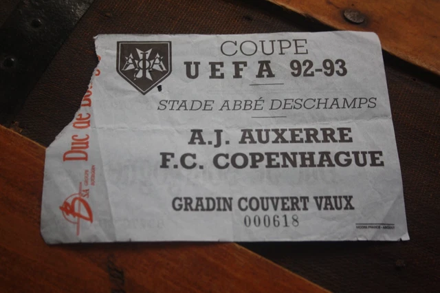 Programme + Ticket Du Match AJA Auxerre Vs Lazio - Coupe D'Europe UEFA C3 1997/98 - Collection Foot Vintage
