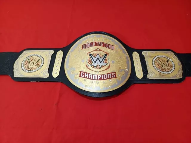 NEW World Tag Team Wrestling Championship Title Brass 2mm Replica Belt Adult