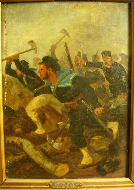 Luis Geens Asalto De Fusileros Marinos Guerra de Crimea? Battle Of Soldiers