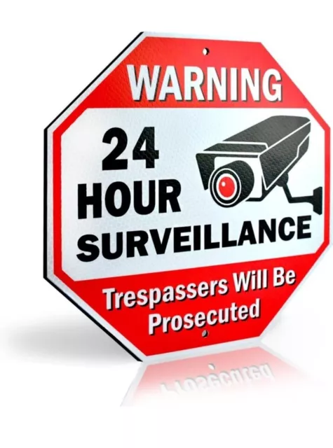 Signs Authority Reflective Video Surveillance Signs Outdoor  No Trespassing Sign