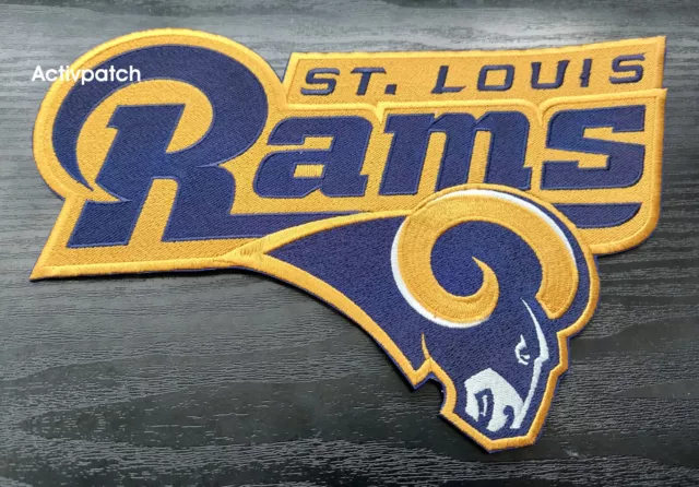 ST. LOUIS RAMS FOOTBALL NFL SUPERBOWL LOGO PATCH HUGE 9" JERSEY Aufnäher