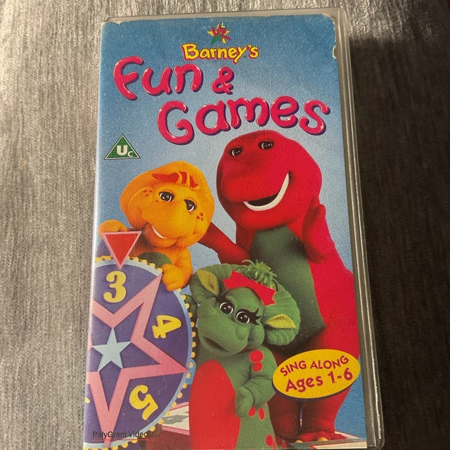 barney-s-fun-games-vhs-video-polygram-video-rare-11-49-picclick-uk
