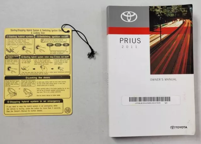 OEM Original 2011 Toyota Prius Owners Manual