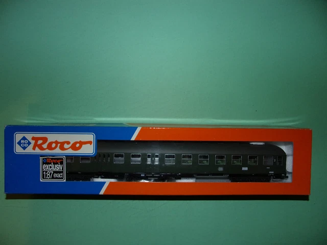 Roco Voiture Voyageurs 2e Classe + Fourgon OBB Vert - Échelle HO - Neuf