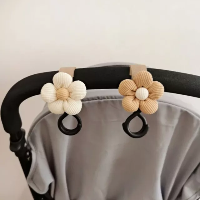 Sweet Flower Baby Stroller Hook Durable Pushchair Hanger Storage Loop Hook  Bag