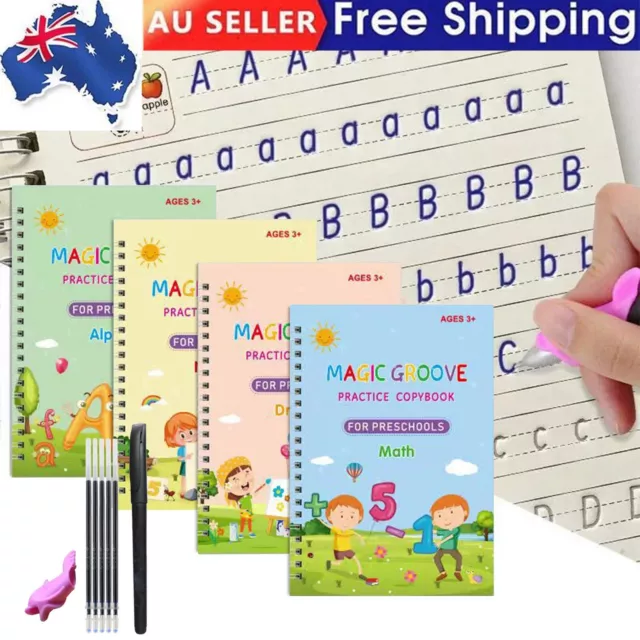 Groovd Magic Copybook Grooved Children's Handwriting Practice Set Book