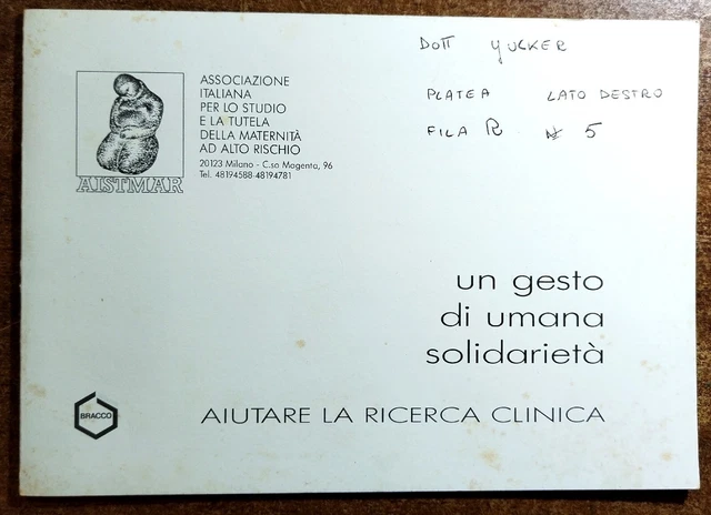 Biglietto Omaggio Beneficenza Riccardo Muti
