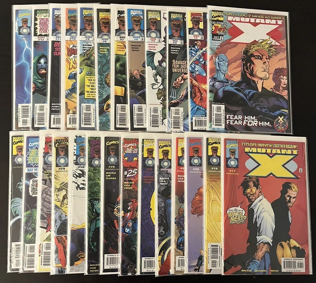 Marvel Comics Mutant X Near Complete VF-NM Run 1-32 Annuals X-Men Wolverine MCU