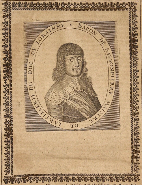Gravure Originale Portrait Du Maréchal De Bassompierre - XVIIIe Siècle, Château D'Haroué