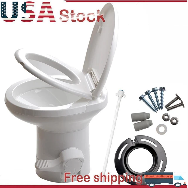 20& GRAVITY FLUSH Toilet RV Camper Foot Pedal Home Caravan Travel