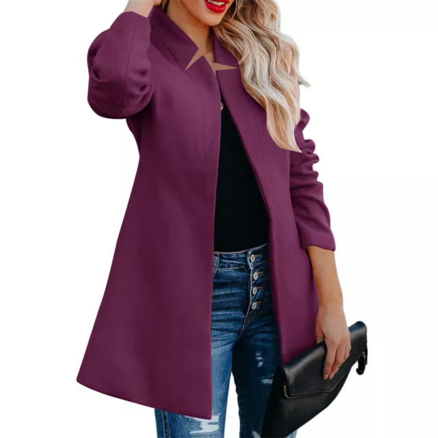 Womens Winter Long Sleeve Jacket Warm Autumn Outwear Warm Coat