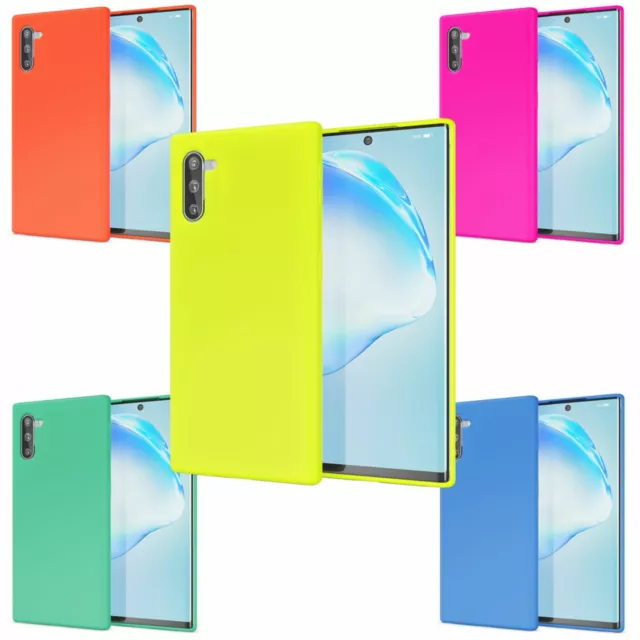 NALIA Neon Handy Hülle für Samsung Galaxy Note 10, Schutz Case Silikon TPU Cover