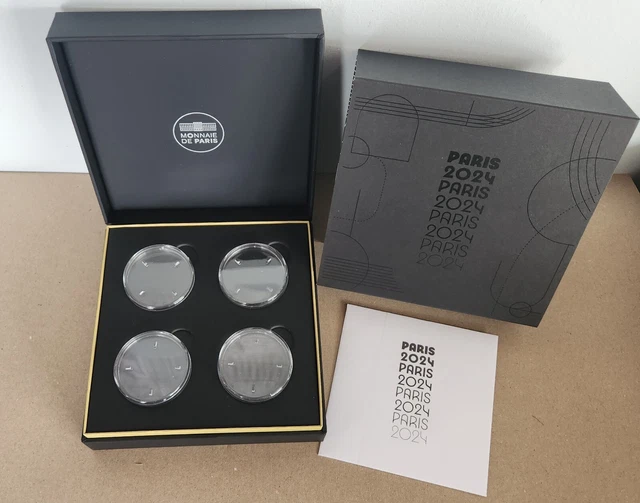 COFFRET ET CAPSULES pour 2 Euros Commemorative France JO Paris 2024
