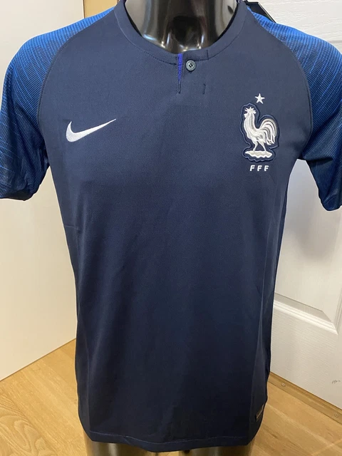 MAILLOT SUPPORTER ÉQUIPE De France Domicile Bleu 2018 Taille S / Neuf !! EUR 29,00 - FR