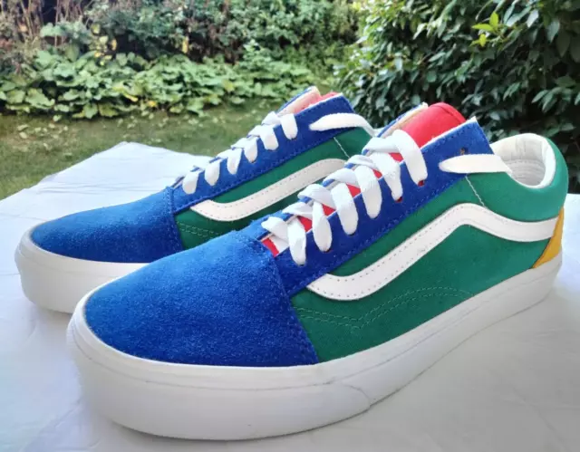 Vans blue red green store yellow