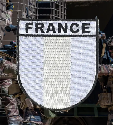 ecusson france francais drapeau opex tap soldat 8x7cm legion