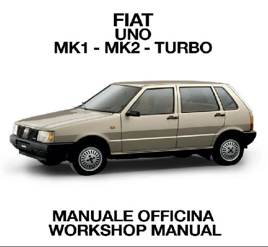 FIAT UNO MK1 Mk2 Turbo Service Manual Wiring Diagram Maintenance Book