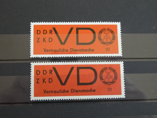 Deutschland DDR - vertrauliche Dienstsache MiNr. 3 postfrisch ** 2 x