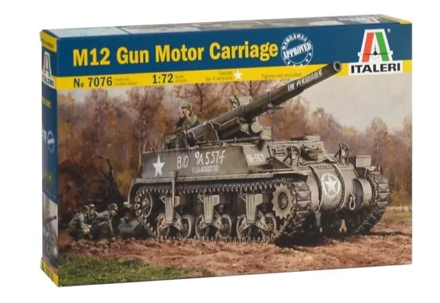 ,ITALERI, Tanque M-12 GMC para armar y pintar, 1/72, ITA7076