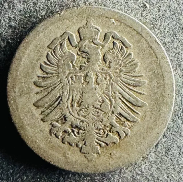 5 Pfennig 1876 G Deutsches Reich Wilhelm I KM#3 K291223/0E