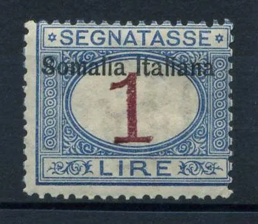Italy 1909 Sass. 19 MH 100% Postage due stamp 1 l.