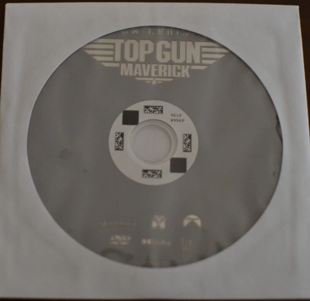 TOP GUN MAVERICK 2022 (DVD Only) Tom Cruise NO CASE or COVER ART EUR 8,11 PicClick FR