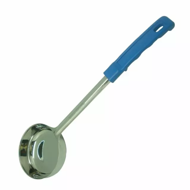 Vogue Spoodle in Stainless Steel with Blue Handle to Control Portion Size 240ml