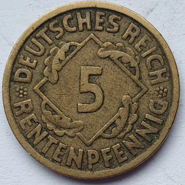 5 Rentenpfennig Deutsches Reich 1924 A