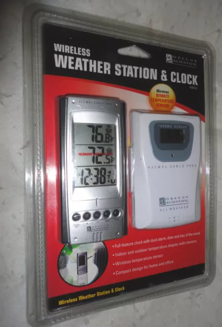 Oregon Scientific BAR208HGX Advanced Wireless Weather Station with  Temperature Forecast, Ice Alert, Self-setting Atomic Clock