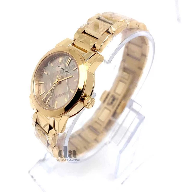BURBERRY BU9234 THE City Gold Ion plated Tone Bracelet Women s