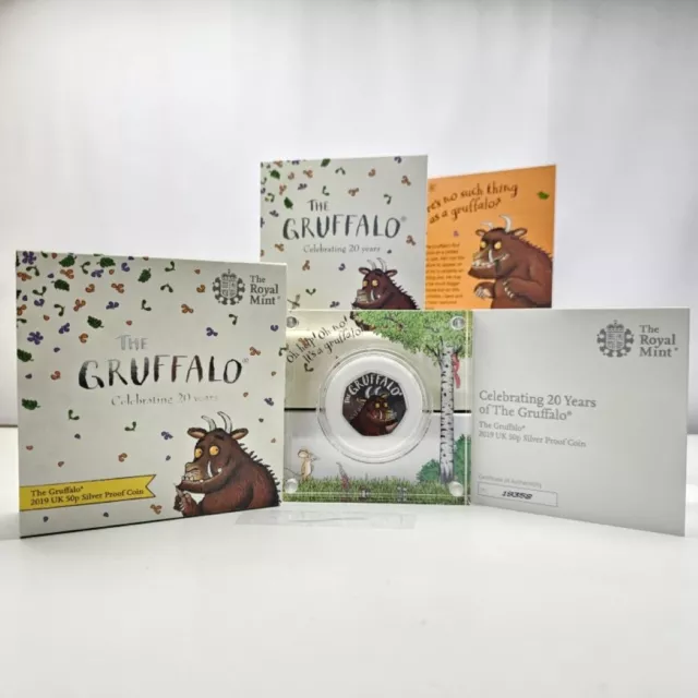 2019 UK 50p The Gruffalo Silver Proof Coin