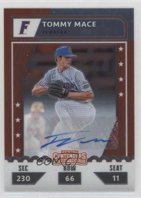 2021 Elite Extra Edition College Tickets Optic Signatures /99 Tommy Mace Auto