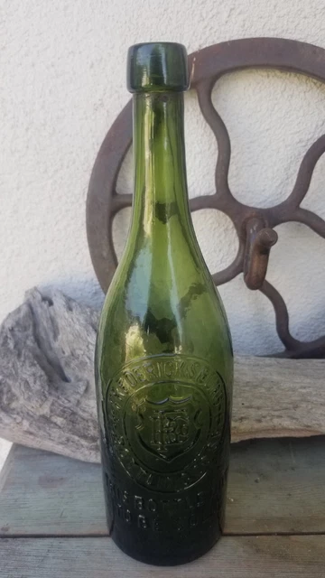 Antique PrePro Western Beer bottle~ FREDERICKSBURG S.F. ~ super whittled