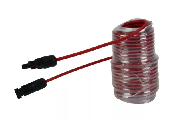 1 Qty 50 ft Solar Panel Extension Connector 12 AWG PV Cable Wire Red