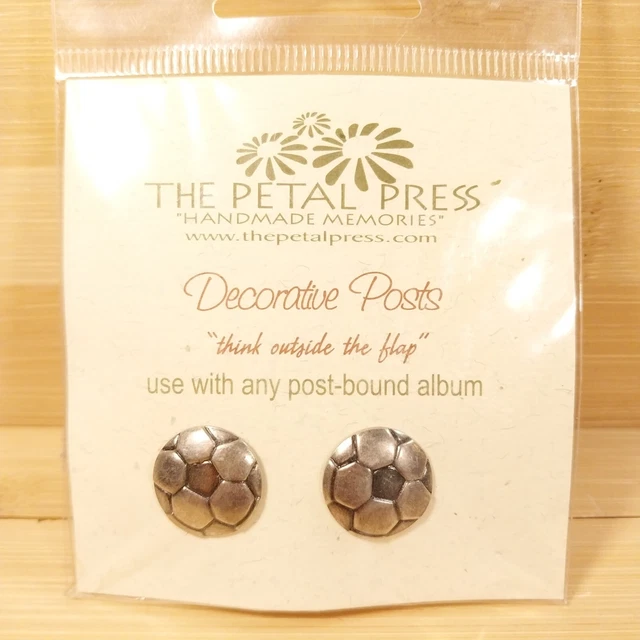 Bolas de fútbol de plata con extensores de álbum de recortes decorativas
