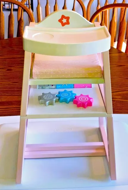 American Girl Bitty Baby 2020 Convertible High Chair & Play Table, EUC