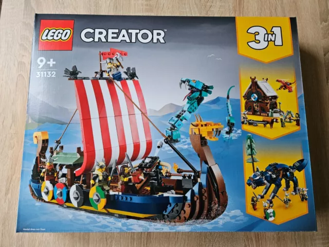 LEGO CREATOR: Wikingerschiff mit Midgardschlange (31132) - Neu & OVP