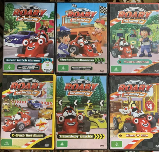 Kids DVD: Roary The Racing Car - 6 x DVDs From The Series Includes Bonus Discs