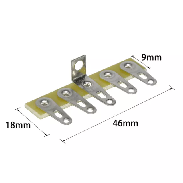 2pcs Point to Point  Terminal Strip 5 plugs Turret Tag Board Guitar Amp DIY 2