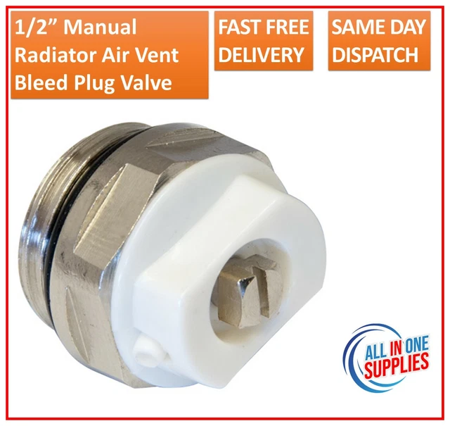 1/2& MANUAL RADIATOR Air Vent Bleed Plug Valve $4.23 - PicClick