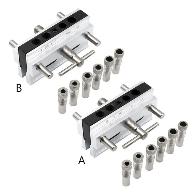Woodworking Hole Drilling Locator Opener Template Door Cabinet Scribe Boring Jig