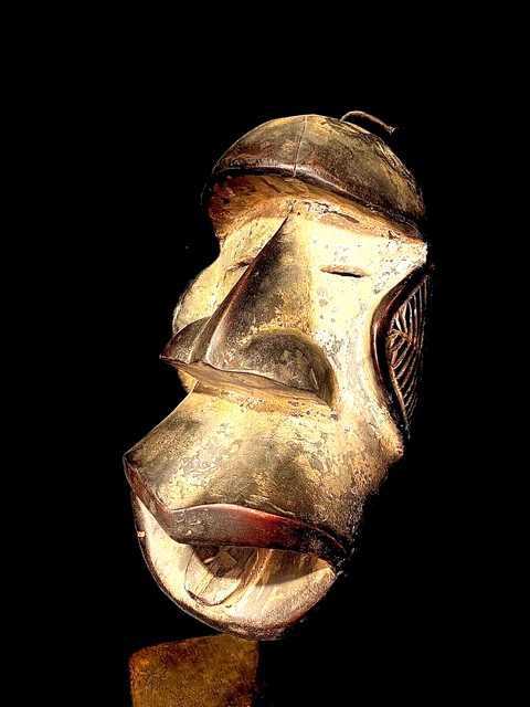 African Masks Antiques Tribal Face  Wooden Wall Decor Tribe Art Vintage Dan-5760