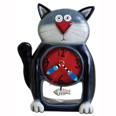 Allen Designs Negro Kitty Reloj Nuevo / Emb.orig Gato Como de Pie Espina Péndulo